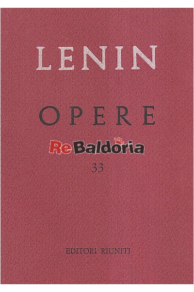 Opere complete 33 - agosto 1921 - marzo 1923