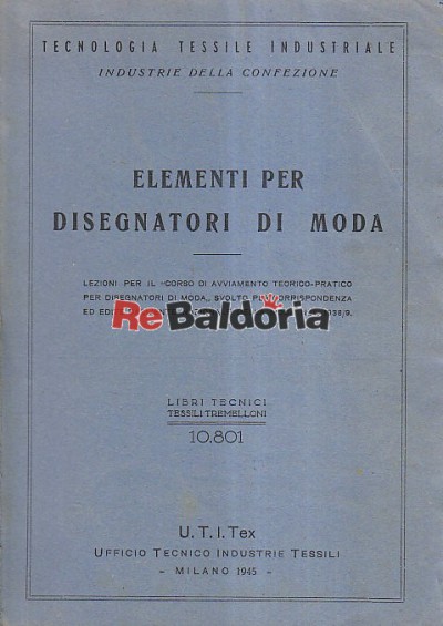 Elementi per disegnatori di moda