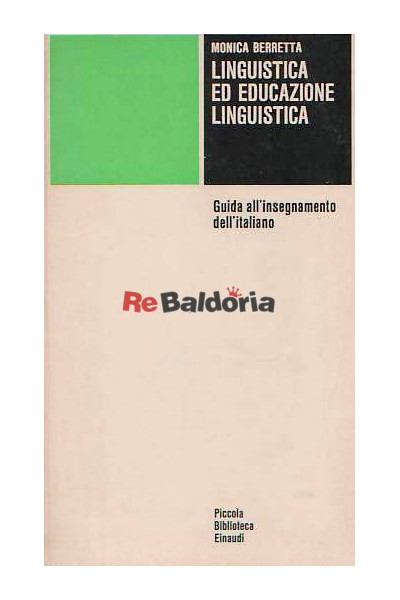 Linguistica ed Educazione Linguistica