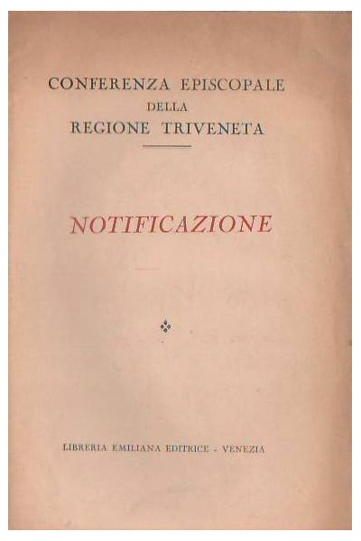 Notificazione - Conferenza episcopale della regione triveneta