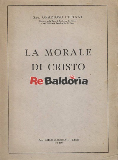 La morale di Cristo